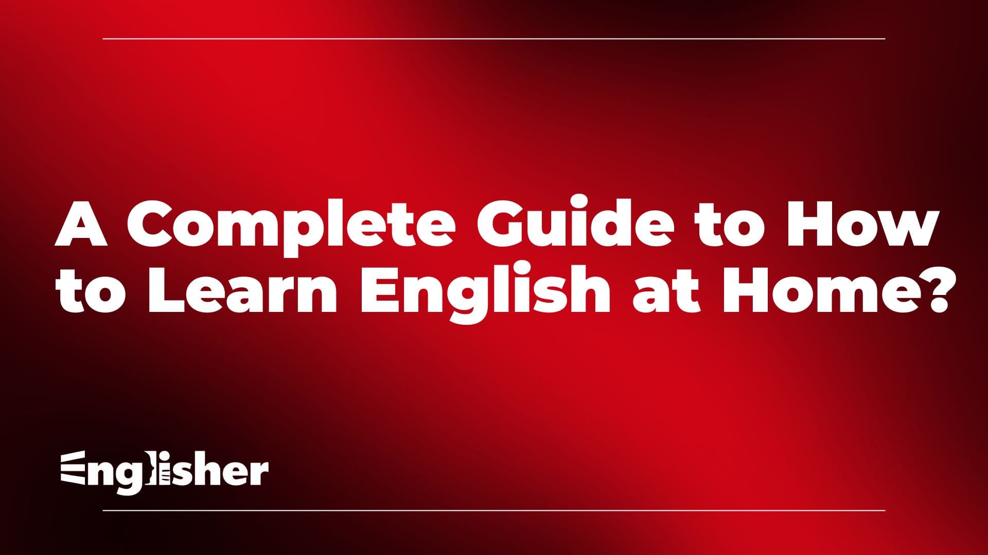 how to learn english